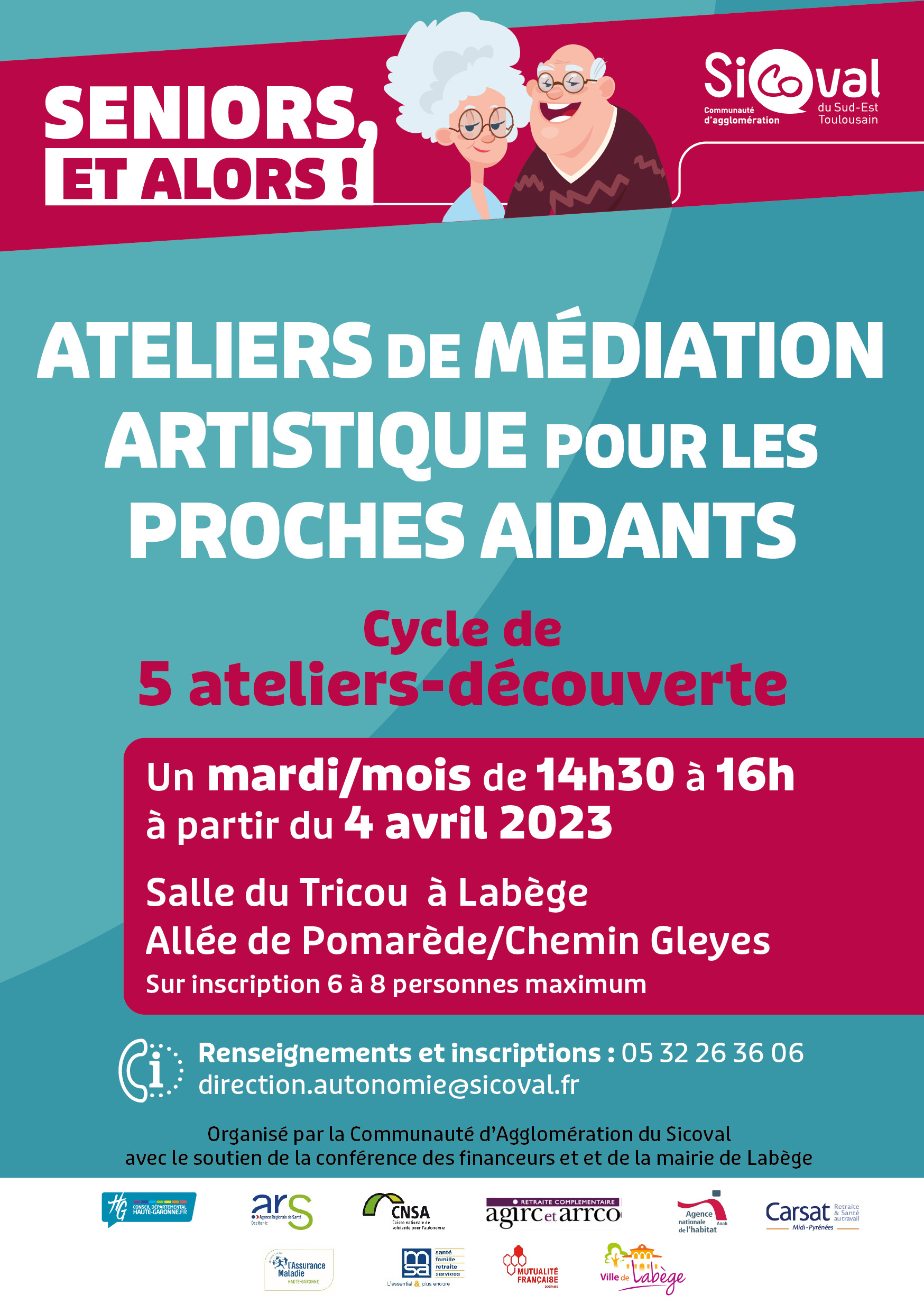 Ateliers de médiation artistique pour les proches aidants Ville de Labège