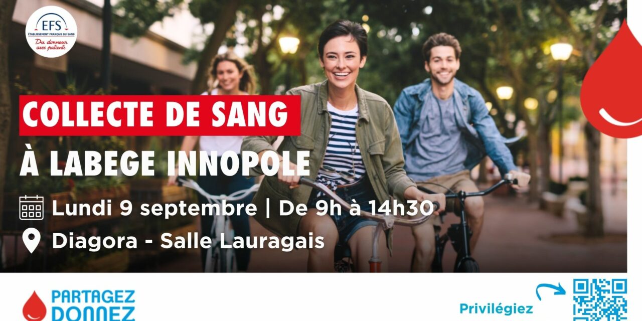 Don du sang le 9 septembre 2024